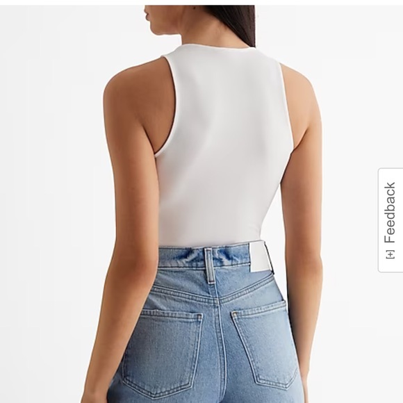 NWT Express Body Contour Compression High Neck Bodysuit - XS - dusty pink - Picture 6 of 9